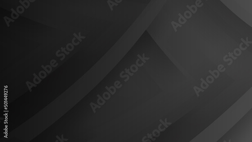 Minimal black grey 3d abstract modern background design. Design for poster, template on web, backdrop, banner, brochure, website, flyer, landing page, presentation, certificate, and webinar