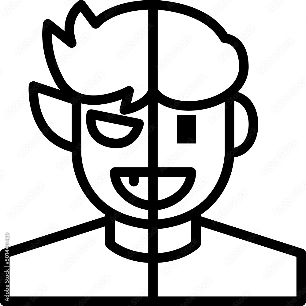 game avatar outline icon game avatar outline icon