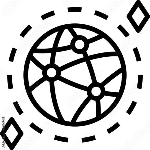 internet outline icon