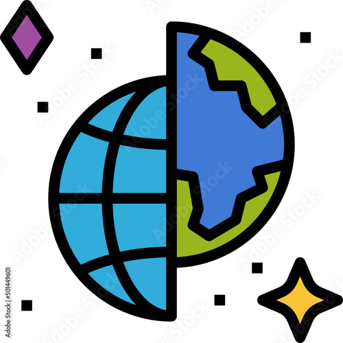 meatspace color outline icon