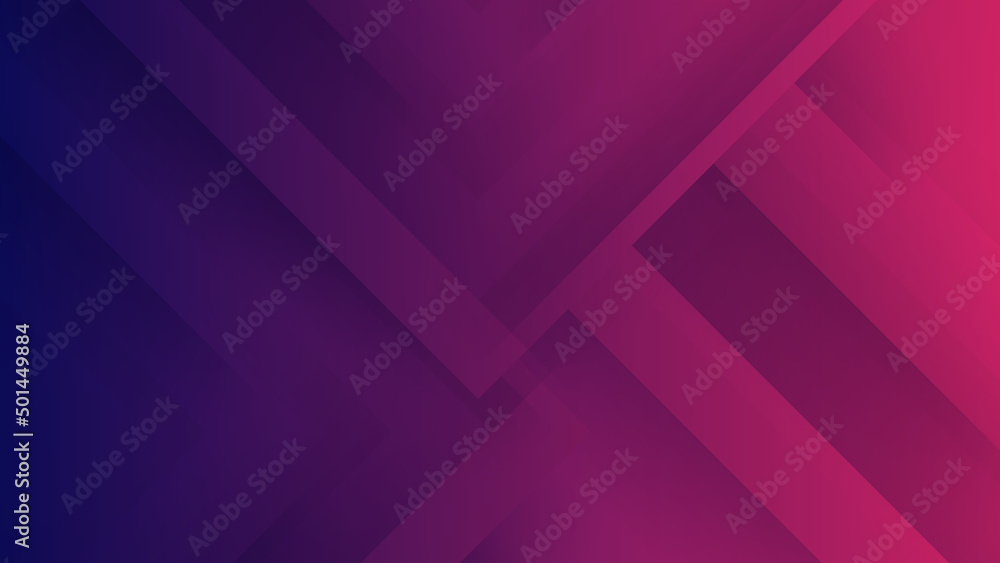 Obraz premium Abstract blue purple 3d geometric light triangle line shape with futuristic concept presentation background