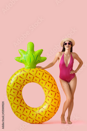 Attractive young woman with...