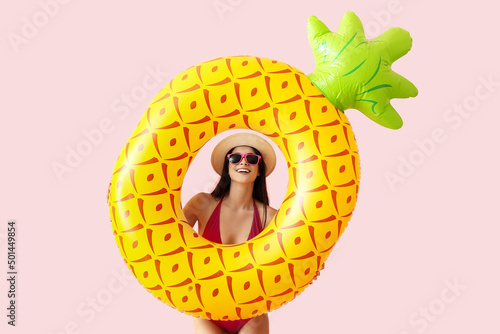 Attractive young woman with...