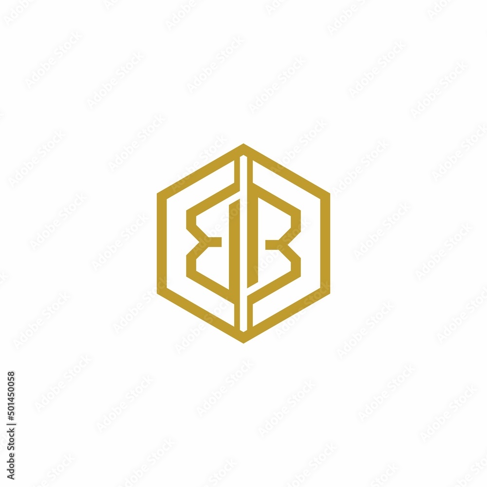 Creative bb letter logo design suitable for cryptocurrency  - obrazy, fototapety, plakaty 