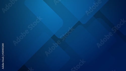 Minimal geometric dark blue square light technology background abstract design. Vector illustration abstract graphic design banner pattern presentation background web template.