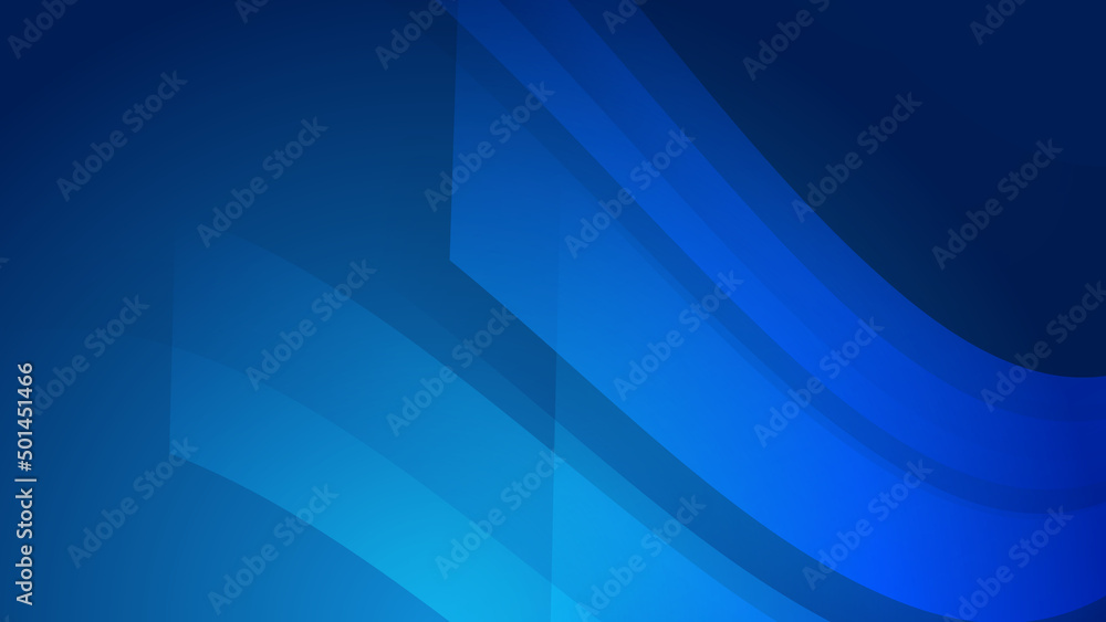 Obraz premium Modern blue wave curve 3d corporate abstract technology background. Vector abstract graphic design banner pattern presentation background web template.