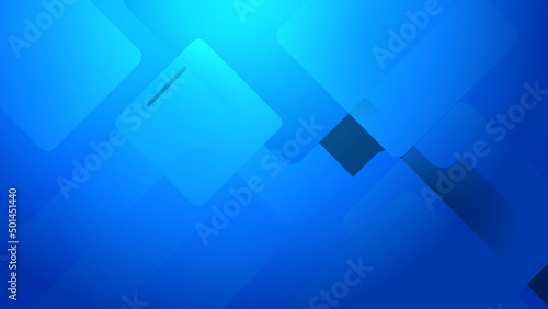 Abstract blue square tech vector technology background, for design brochure, website, flyer. Geometric blue square tech wallpaper for poster, certificate, presentation, landing page