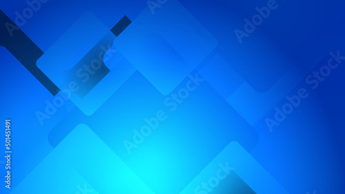 Modern blue square tech corporate abstract technology background. Vector abstract graphic design banner pattern presentation background web template.