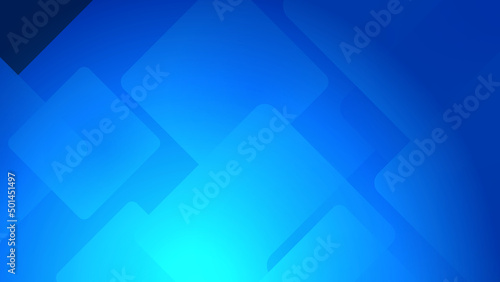 blue square tech abstract modern technology background design. Vector abstract graphic presentation design banner pattern background web template.