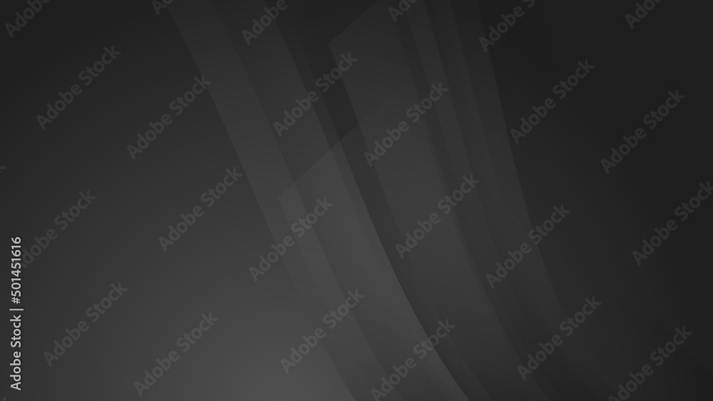 Obraz premium Abstract black wave 3d curve light silver technology background vector. Modern diagonal presentation background.