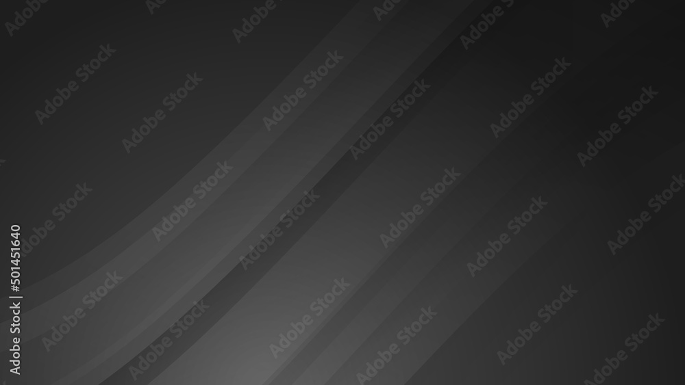 Vector black wave 3d curve abstract, science, futuristic, energy technology concept. Digital image of light rays, stripes lines with light, speed and motion blur over dark tech background