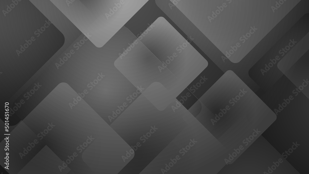 Obraz premium Abstract black square grey light silver technology background vector. Modern diagonal presentation background.