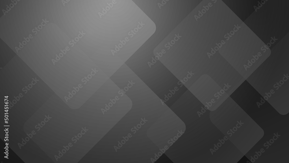 Obraz premium Abstract black square grey geometric light triangle line shape with futuristic concept presentation background