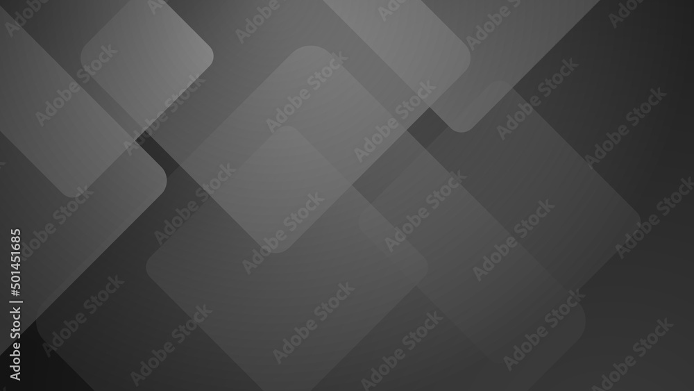 Fototapeta premium Modern black square grey corporate abstract technology background. Vector abstract graphic design banner pattern presentation background web template.