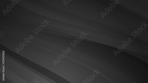 Abstract black wave 3d curve geometric light triangle line shape with futuristic concept presentation background