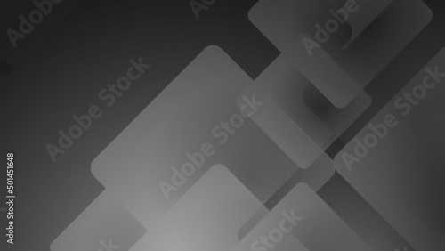 Abstract black square grey vector technology background, for design brochure, website, flyer. Geometric black square grey wallpaper for poster, certificate, presentation, landing page