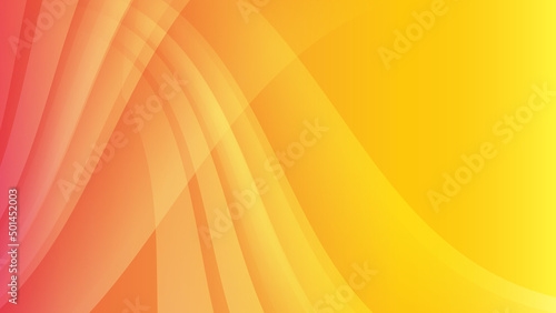 Abstract orange yellow wave curve 3d background. Vector abstract graphic design banner pattern presentation background web template.