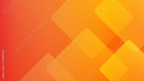 Abstract orange yellow square light silver technology background vector. Modern diagonal presentation background.