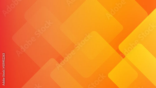 Abstract orange yellow square geometric light triangle line shape with futuristic concept presentation background