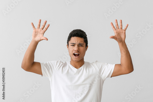 Angry young African-America...