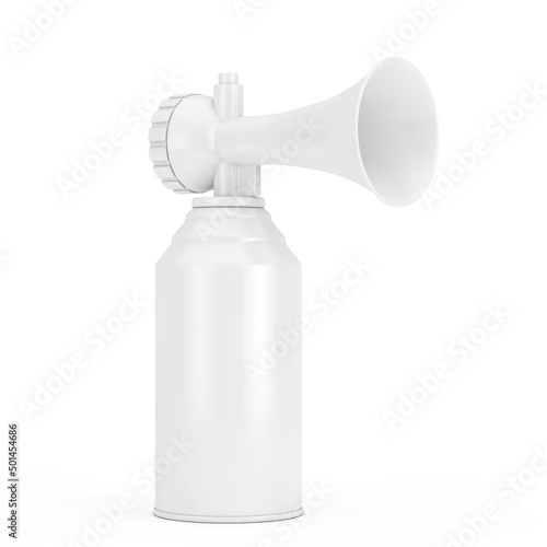 Air Horn with Free Space For Your Design in Clay Style. 3d Rendering photo