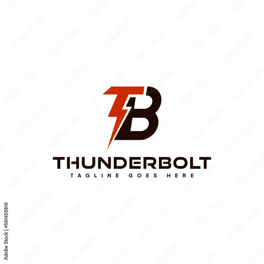 Simple TB Letter Logo , Thunderbolt Logo Vector. Simple TB Letter Logo , Thunderbolt Logo Vector.
