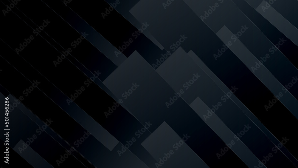 Obraz premium Black abstract background paper shine and layer element vector for presentation design. Suit for business, corporate, institution, party, festive, seminar, and talks.