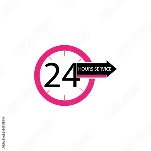24 Hours icon template vector © abdul