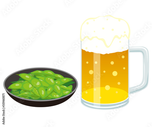 ビールと枝豆