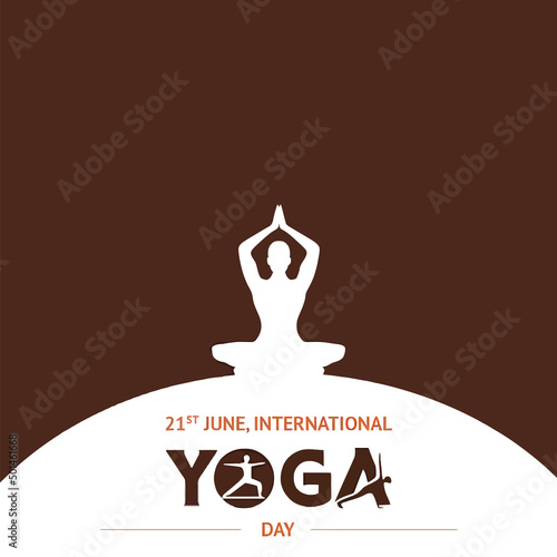 International Yoga Day Vector Background, Yoga Day Hand Drawn Drawing Vector Water Color