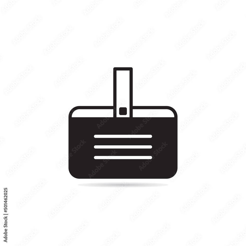 id card badge and business card icon vector illustration id card badge and business card icon vector illustration