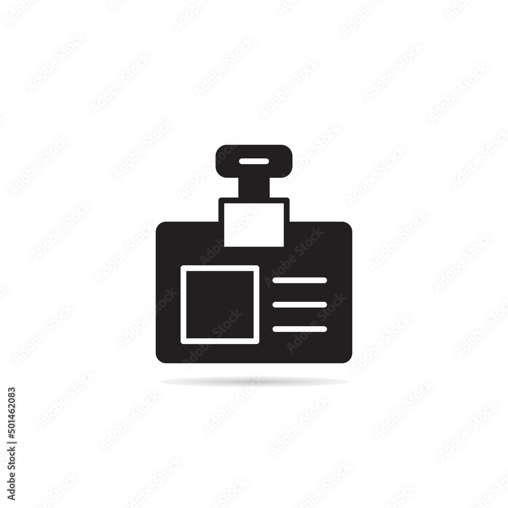 id card badge and business card icon vector illustration id card badge and business card icon vector illustration