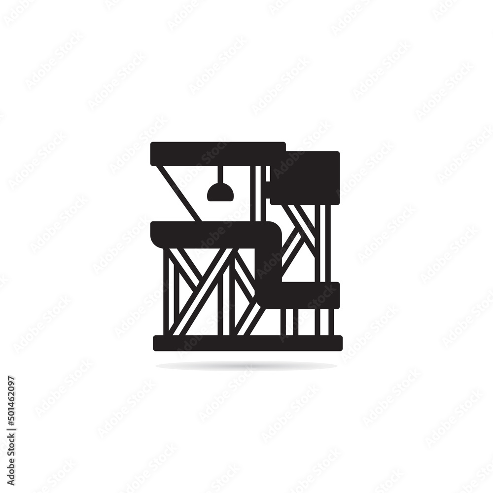 modern house building icon vector illustration modern house building icon vector illustration