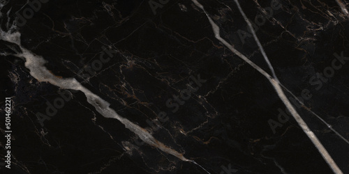 High quality scanned marble texture. Black marble with white cracks © Kbra