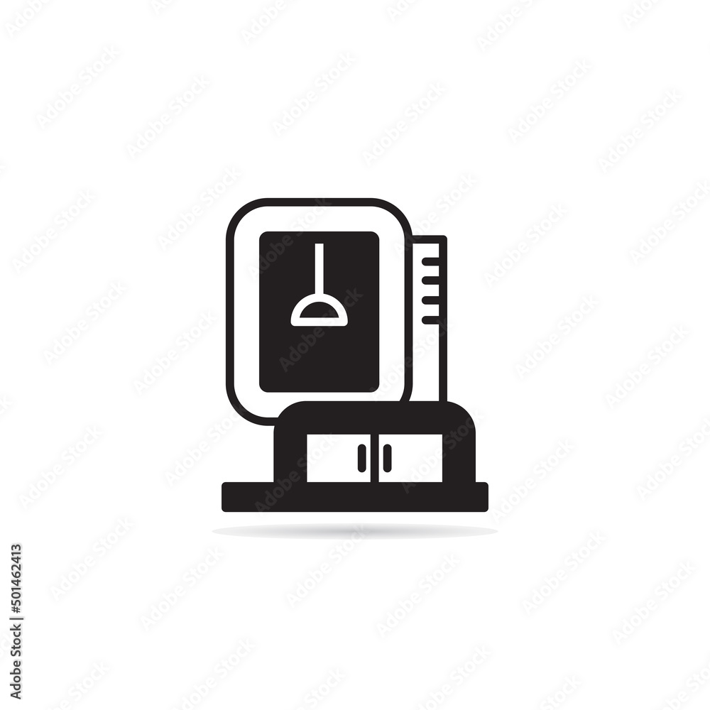 Fototapeta premium building icon vector illustration on white background