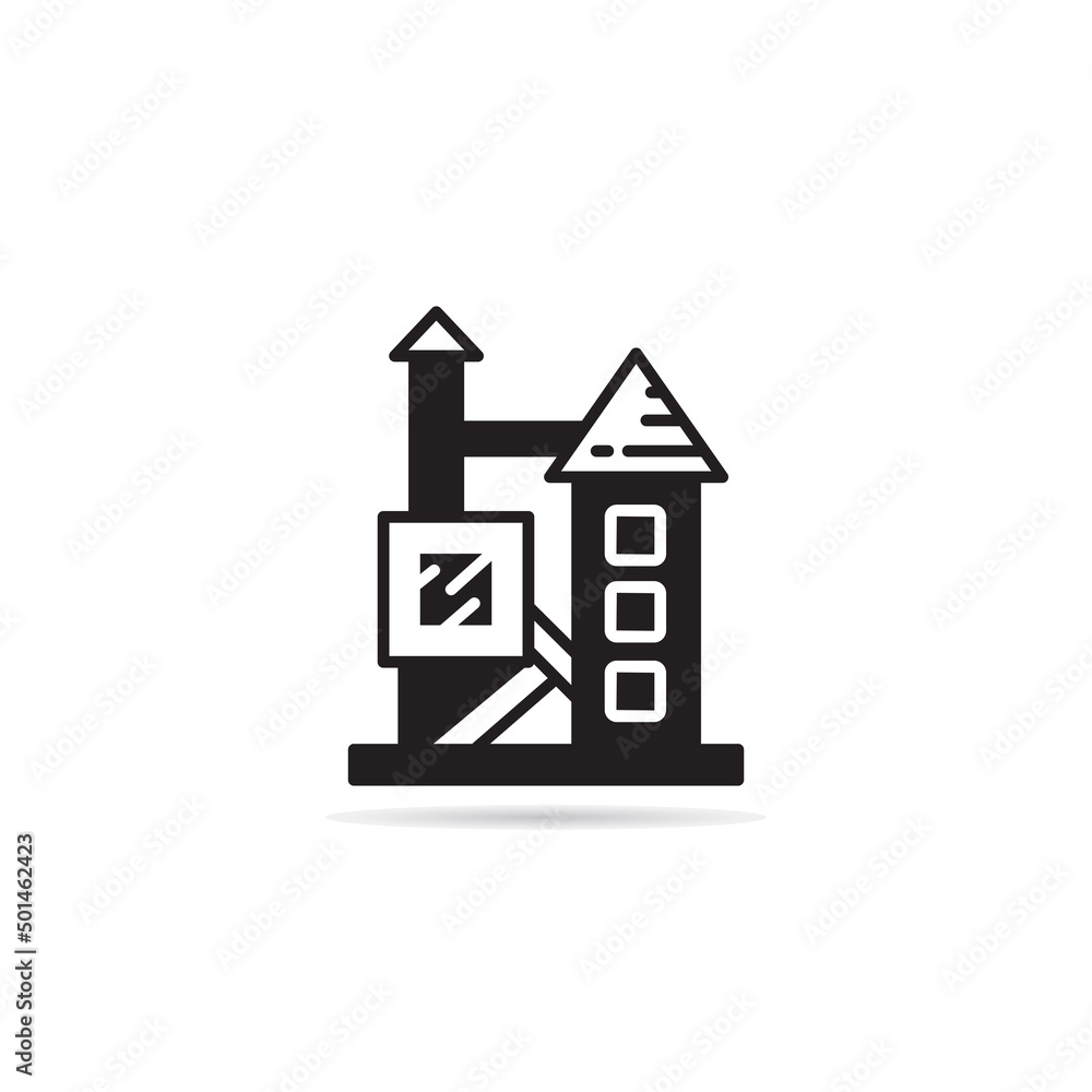 building icon vector illustration on white background building icon vector illustration on white background