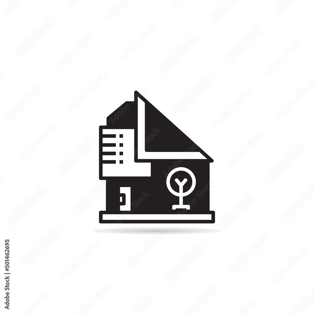house building icon vector illustration house building icon vector illustration