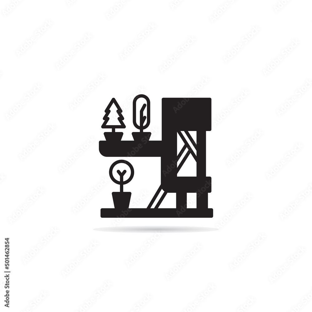 modern building icon vector illustration modern building icon vector illustration