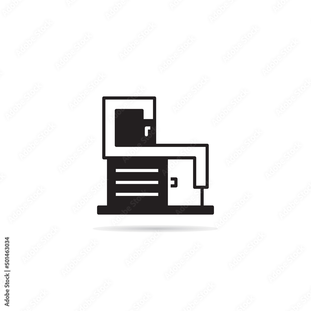 modern building icon vector illustration modern building icon vector illustration