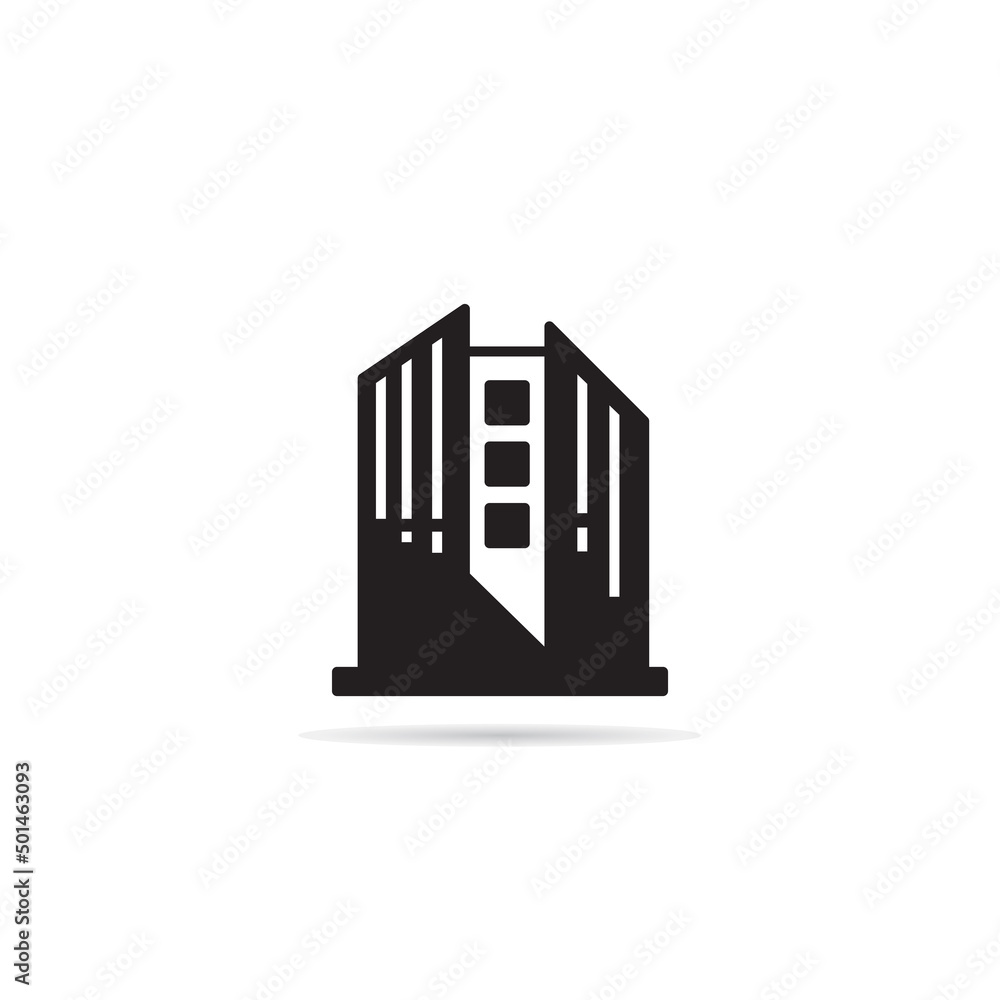 modern building icon vector illustration