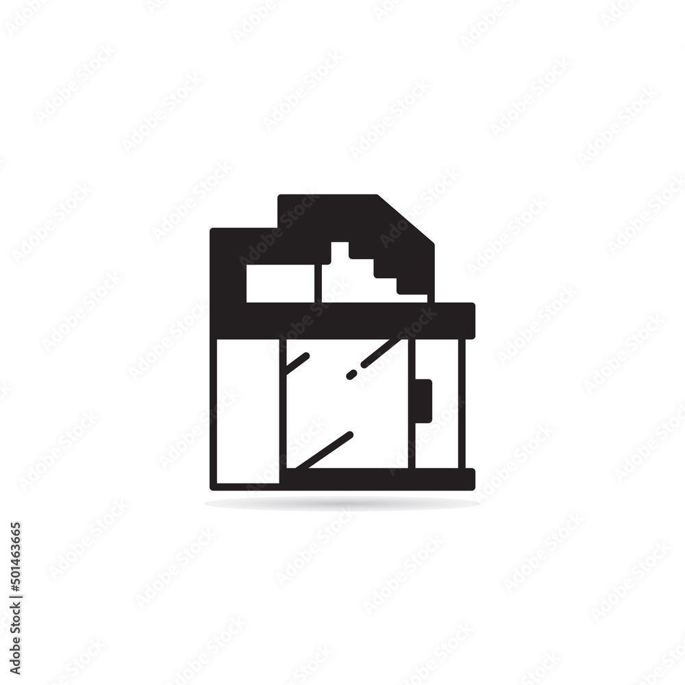 modern house and building icon vector illustration modern house and building icon vector illustration