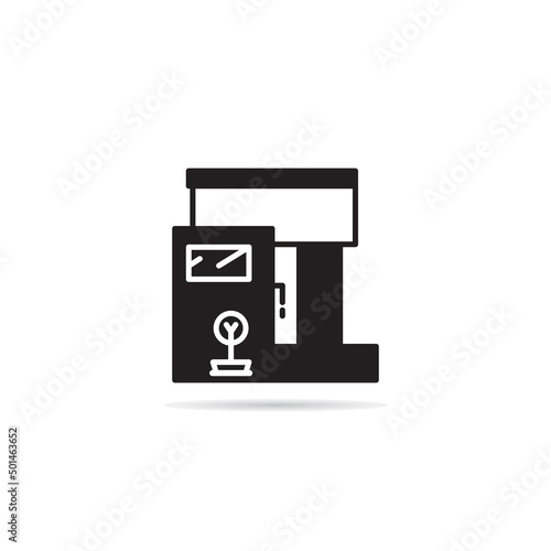 modern house and building icon vector illustration