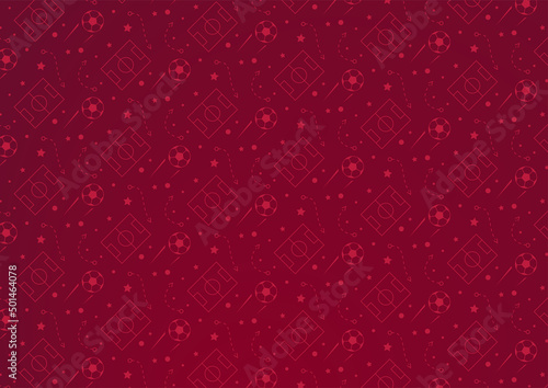 Qatar cup. Football background, stylish background for banner, card, website. Vector illustration.
