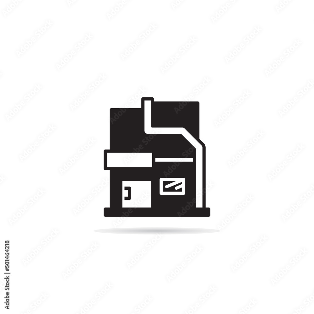 modern house and building icon vector illustration modern house and building icon vector illustration