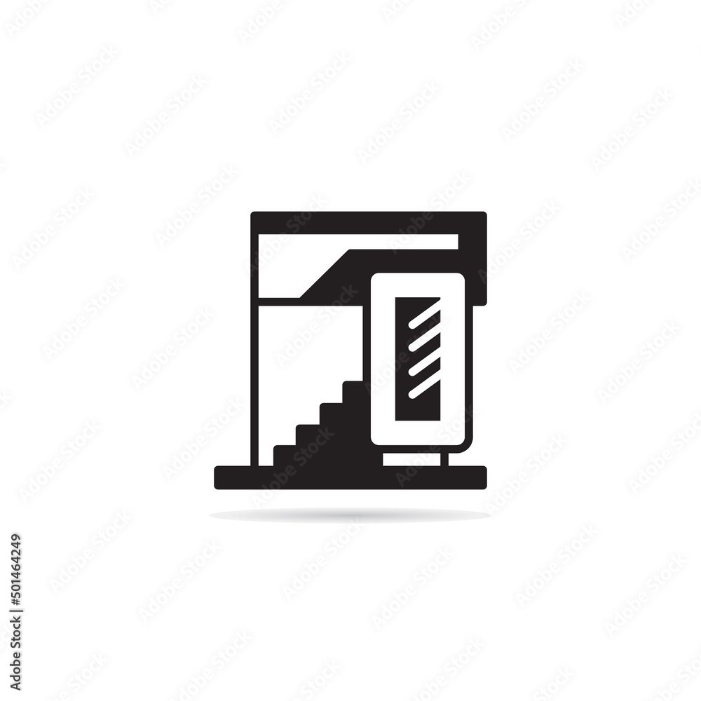 modern house and building icon vector illustration modern house and building icon vector illustration