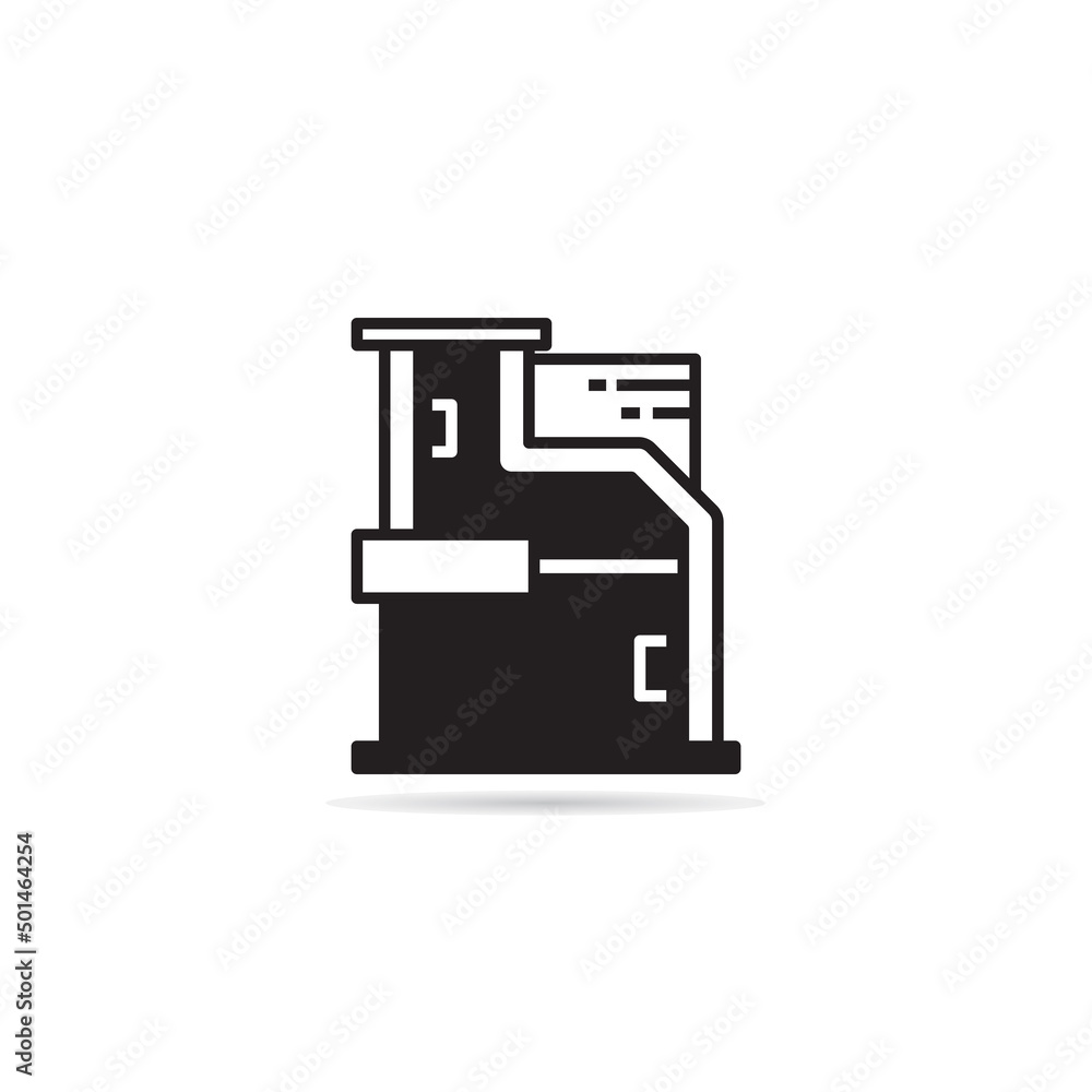 modern house and building icon vector illustration modern house and building icon vector illustration