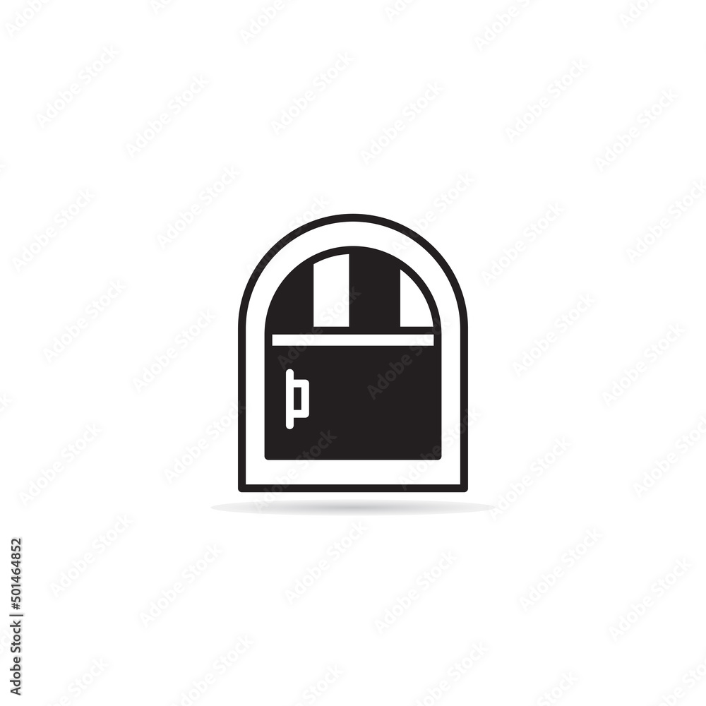 arch window icon vector illustration arch window icon vector illustration