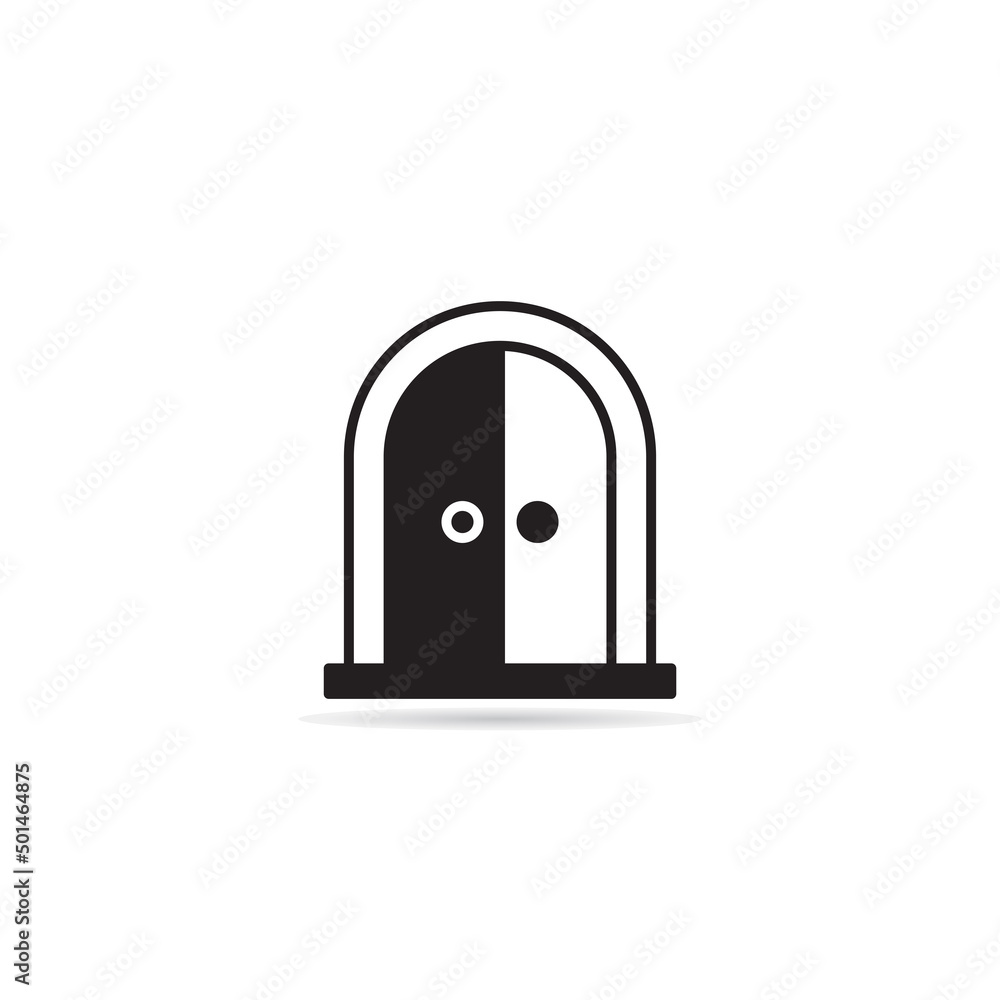 arch window icon vector illustration arch window icon vector illustration