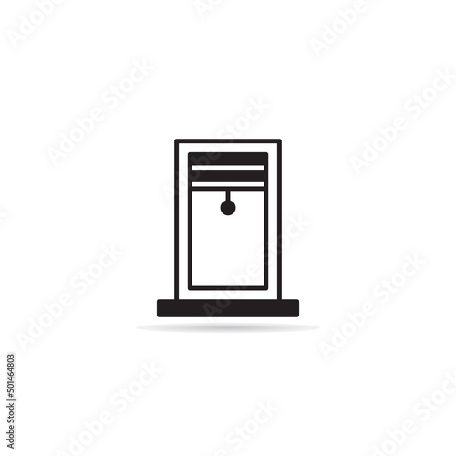 blinds window icon vector illustration