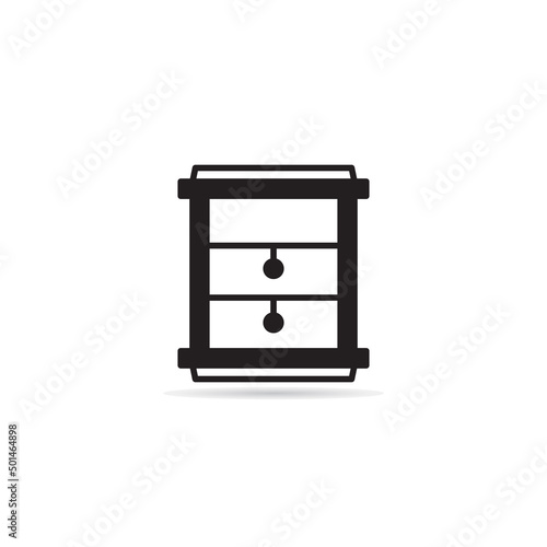 blinds window icon vector illustration